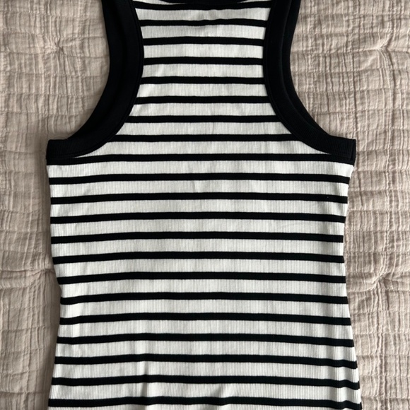 Gap Striped Modern Rib Halter Tank - Picture 3 of 5